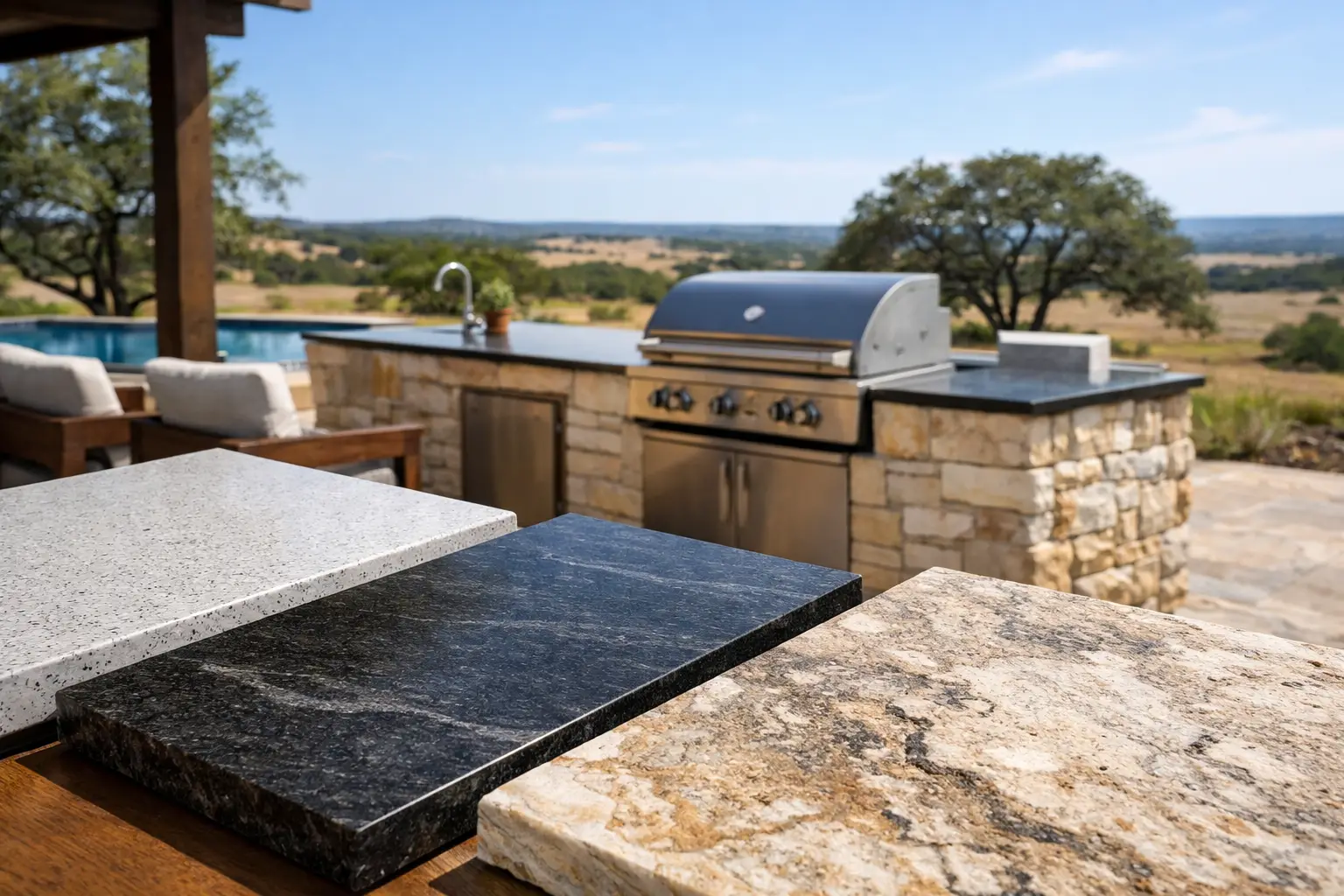 Best Materials for Outdoor Countertops in Texas