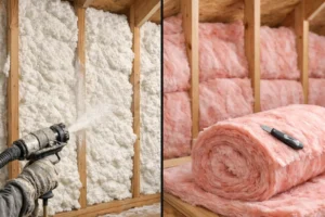 Spray Foam Versus Fiberglass Insulation Compared