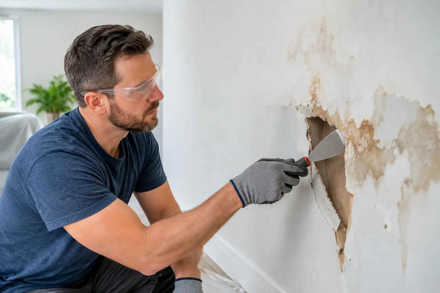 How to Repair Moisture Damaged Drywall Safely